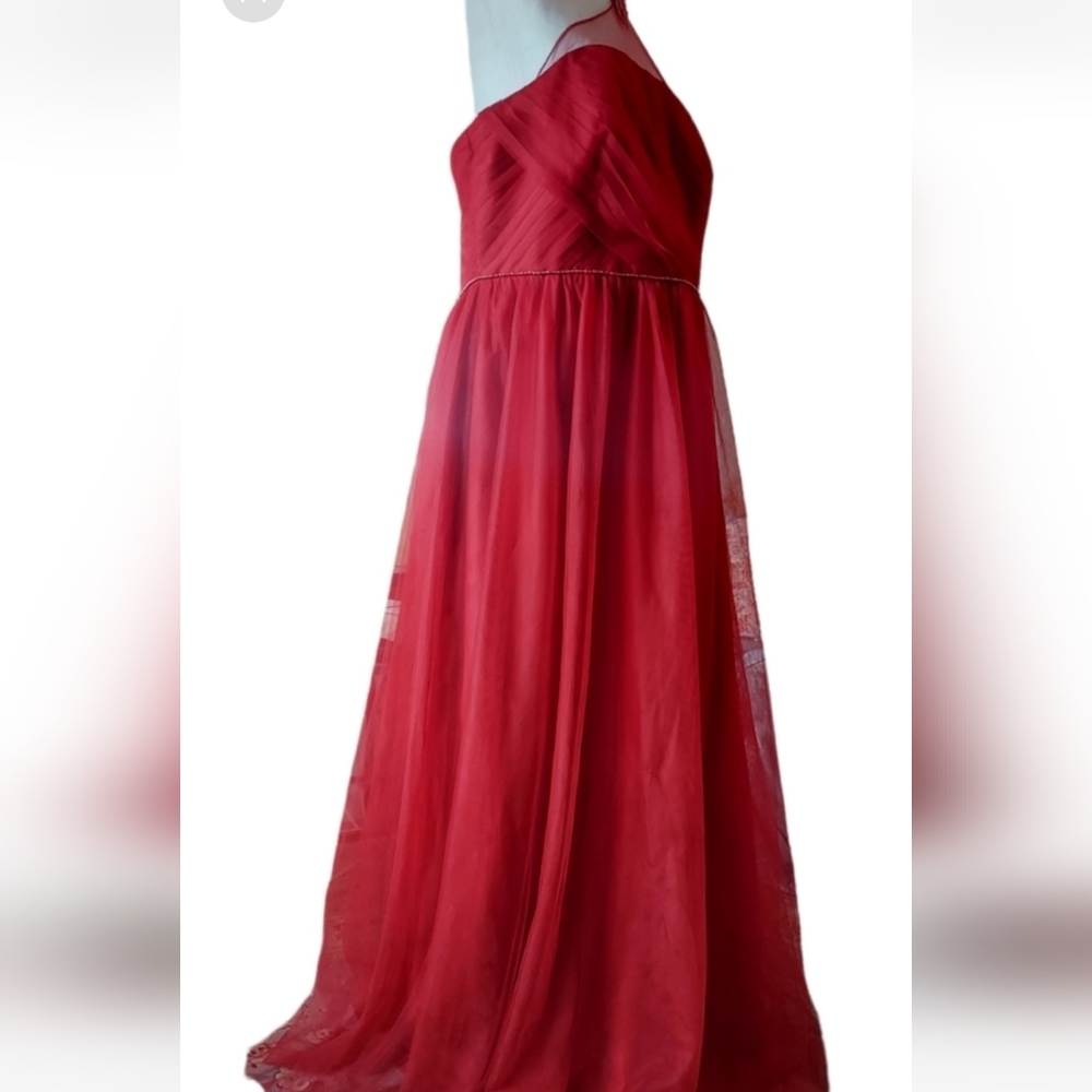 NWT Alfred Angelo Boho Valentine Red Lined Gown. - Picture 11 of 11